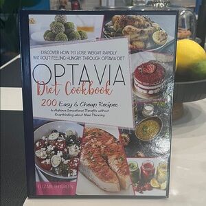 Optavia Diet Cookbook by Elizabeth Green - White & Pink Cover